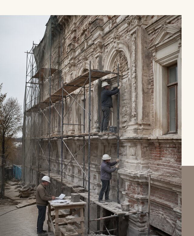 Реставрация объектов культурного наследия под ключ в Нягани